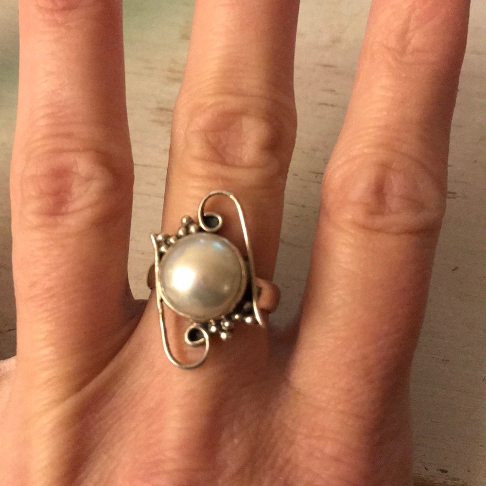Sterling silver ring size 8 1/2